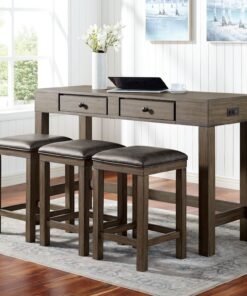 Bộ làm việc 4 món bằng gỗ Biebel Storage.