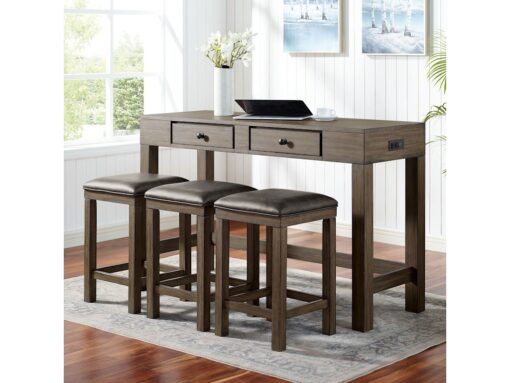 Bộ làm việc 4 món bằng gỗ Biebel Storage.