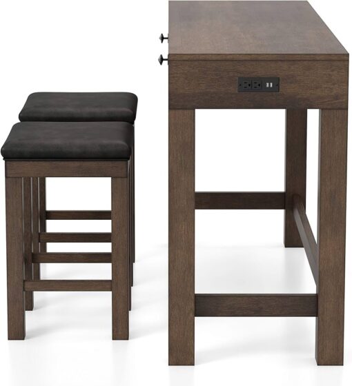 Bộ làm việc 4 món bằng gỗ Biebel Storage. - Ảnh 3