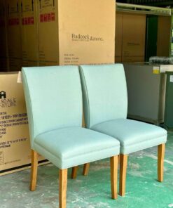 Ghế ăn vải bố mềm mại khung chân gỗ Caosu