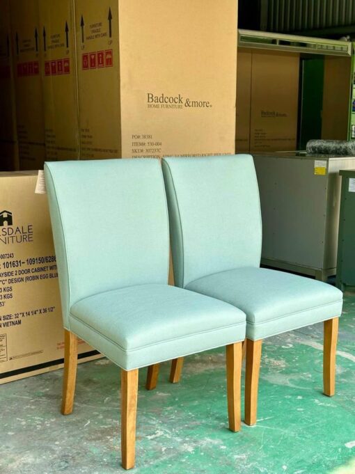 Ghế ăn vải bố mềm mại khung chân gỗ Caosu