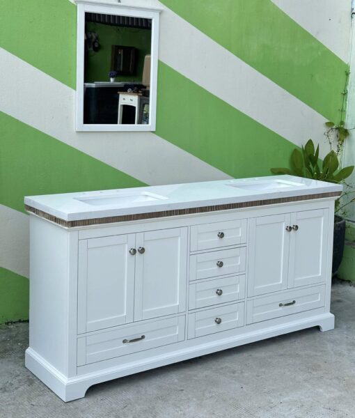 Bộ chậu rửa đôi đứng Deborah 72" - Ảnh 4