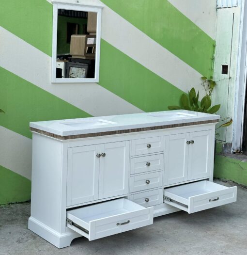 Bộ chậu rửa đôi đứng Deborah 72" - Ảnh 6