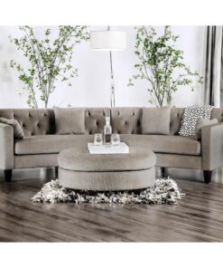 Ghế bành 2 mảnh vải lanh màu be Deidre Living Room Sofa