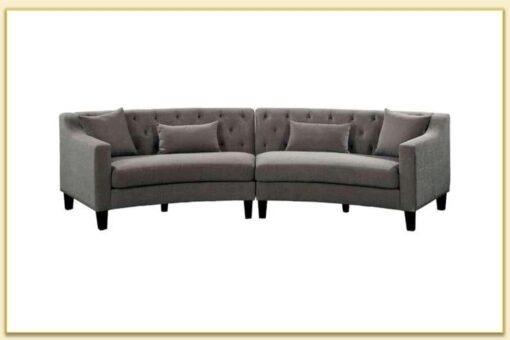 Ghế bành 2 mảnh vải lanh màu be Deidre Living Room Sofa - Ảnh 5