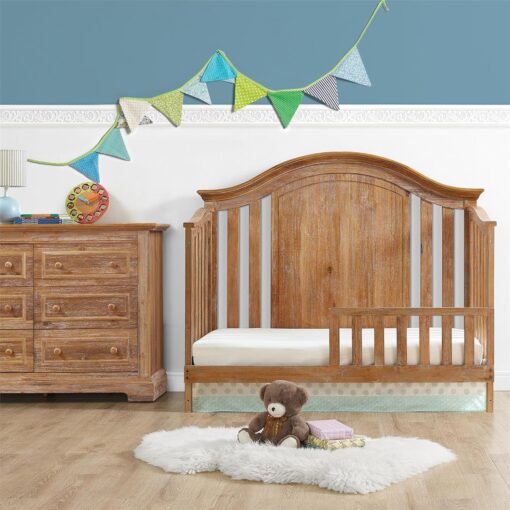 Cũi trẻ em Macy 4 trong 1 Rustic Wood có thể chuyển đổi - Ảnh 5