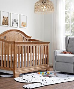 Cũi trẻ em Macy 4 trong 1 Rustic Wood có thể chuyển đổi