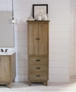 Tủ Lưu trữ Brisbane 24" màu gỗ sồi xám phong hóa